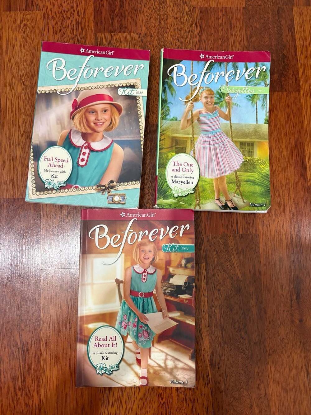 American Girl Beforever Book Set of 3 Kit Kittredge and Maryellen Larkin
